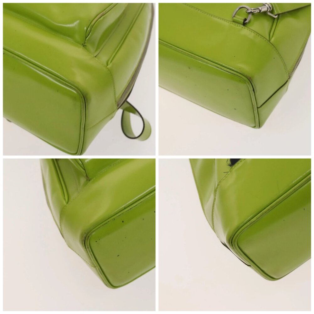 GUCCI Bamboo Body Bag Patent leather Green - Picture 16 of 16